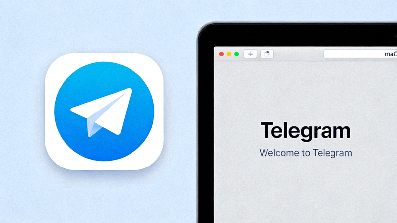 Telegram中文版在macOS系统上的应用程序图标和启动界面截图